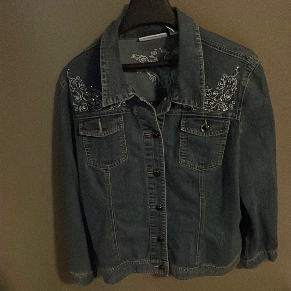 a denim jacket that was handed down to me, i don’t really like denim jackets.